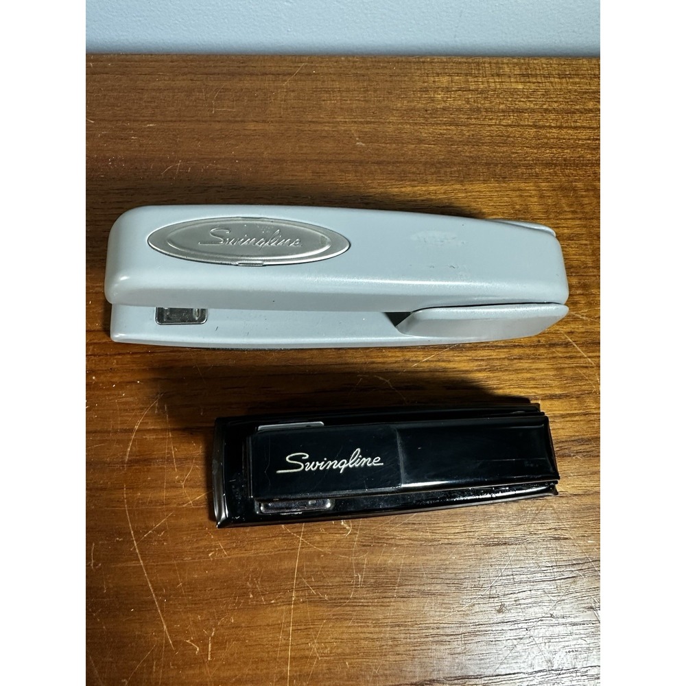 Vintage Swingline stapler 747 - Tan Plus Smaller One.